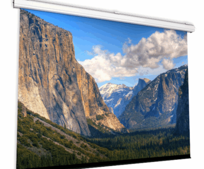 MAJOR PRO C electric screen with customizable surfaces – ideal for meeting rooms and small theaters amsterdam audiovisual AVE GP SCREEN