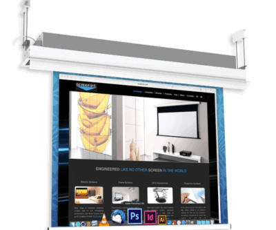 High-performance motorized screen – RAFFAELLO PRO – replaceable rolling pipe and silent operation GP screen AV system amsterdam nederlands audiovisual