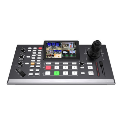 AVE500SW 5-Channel Video Switcher with 5.5"FHD LCD screen| PTZ Camera Control stream event 4K PTZ camera controller and 5-channel video switcher with touchscreen display